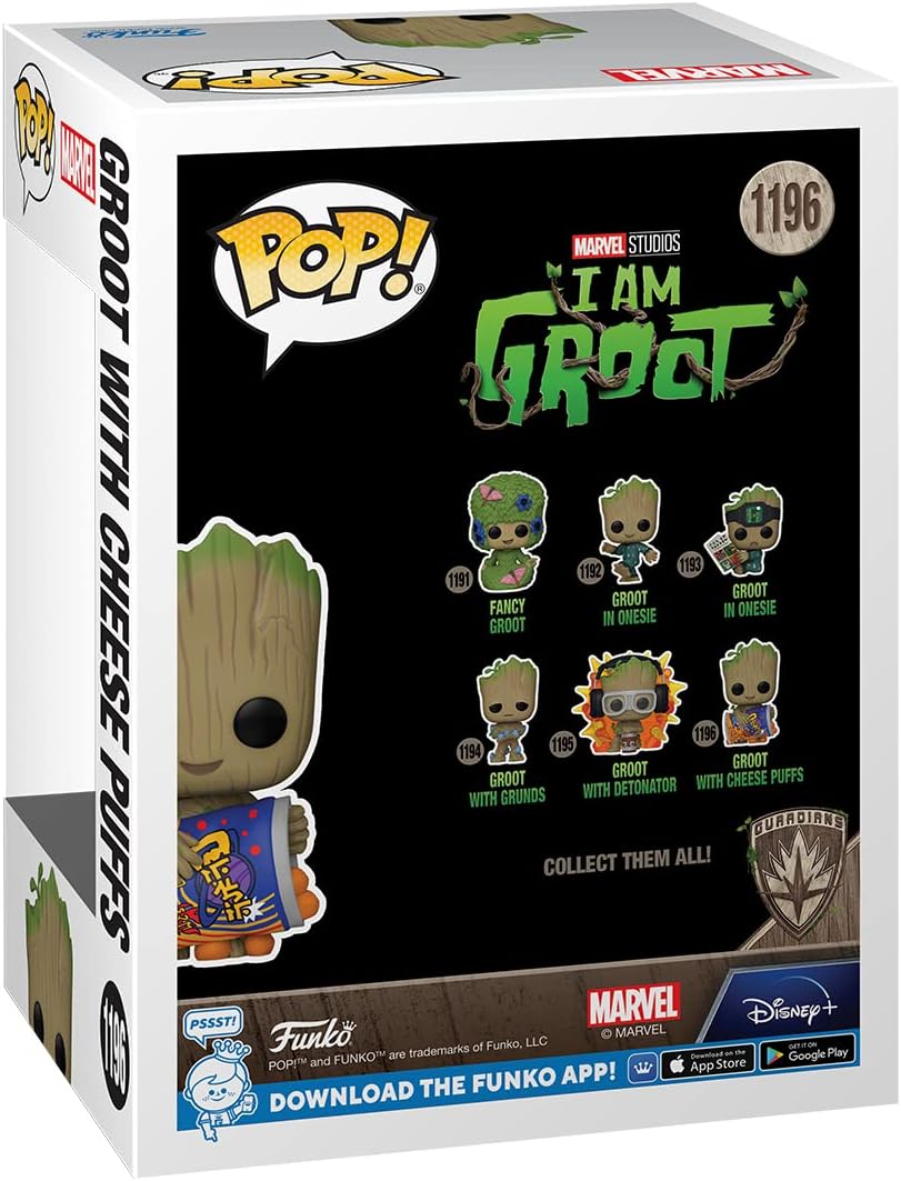 Funko Pop I Am Groot 1196 - Com Cheese Puffs